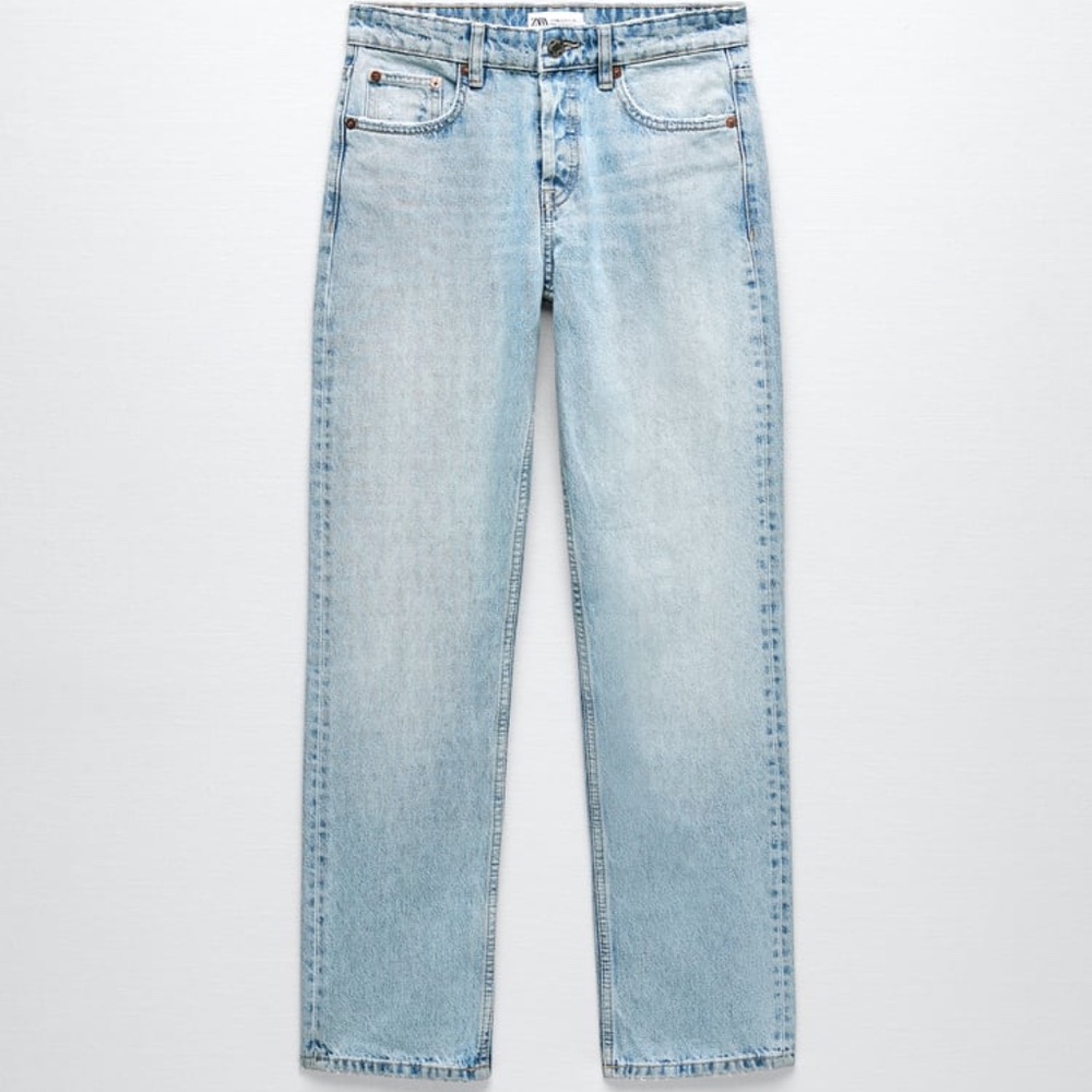 Zara Straight Leg Jeans (Light Blue)